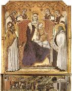 Ambrogio Lorenzetti Madonna with Angels between St Nicholas and Prophet Elisha painting